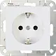 Kopp 949313005 wandcontactdoos randaarde HK07 Athenis arctic wit glans