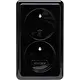 Kopp 108405008 opbouw wandcontactdoos 2-voudig penaarde Standard zwart