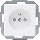 Kopp 940432000 wandcontactdoos penaarde kindveilig HK07 Athenis arctic wit mat