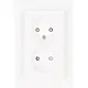 Kopp 950013002 wandcontactdoos 2-voudig zonder randaarde Safety+ voor enkele inbouwdoos HK07 Athenis arctic wit glans