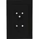 Kopp 950050007 wandcontactdoos 2-voudig zonder randaarde Safety+ voor enkele inbouwdoos HK07 Athenis zwart mat
