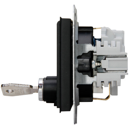 Kopp 951550003 wandcontactdoos randaarde kindveilig met klapdeksel en slot HK07 Athenis zwart mat