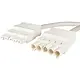 Adels AC166 VLCG/515 100 koppelsnoer male / female 5-polig 1,5mm² 16A 1M wit