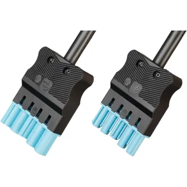 Adels AC166 ALCGS/515 050 aansluitkabel male 5-polig 1,5mm² 16A 0,5m blauw