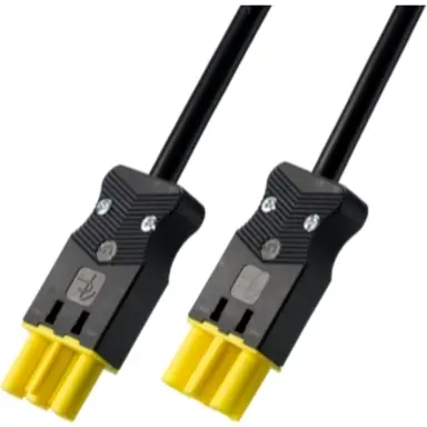 Adels AC166 G VLC/315 GE koppelsnoer 3-polig 1.5mm² 5m geel