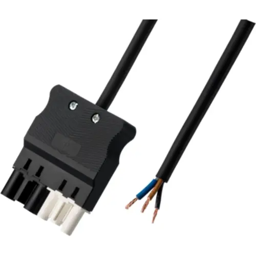 Adels 26737 aansluitsnoer melder 6-polig 3x1,5mm² zwart en 3x1,5mm² wit 1meter