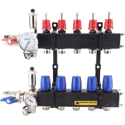 MAGNUM W50013 Premium Kunststof Open vloerverwarming verdeler 13 groeps