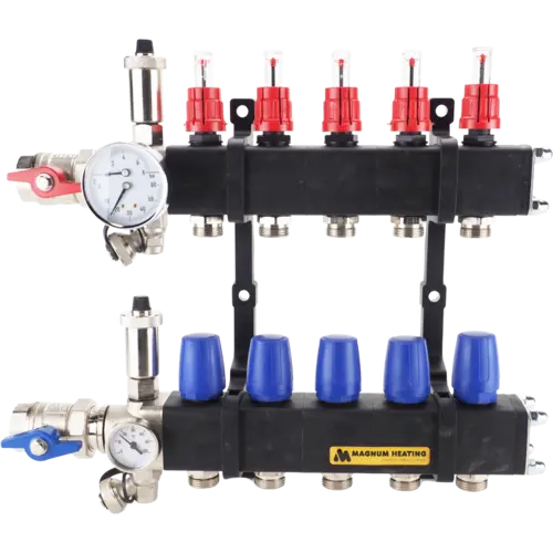 MAGNUM W50008 Premium Kunststof Open vloerverwarming verdeler 8 groeps