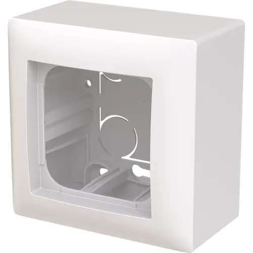 Busch-Jaeger 1711-914 opbouwbak 1-voudig inclusief afdekraam Balance SI wit glans