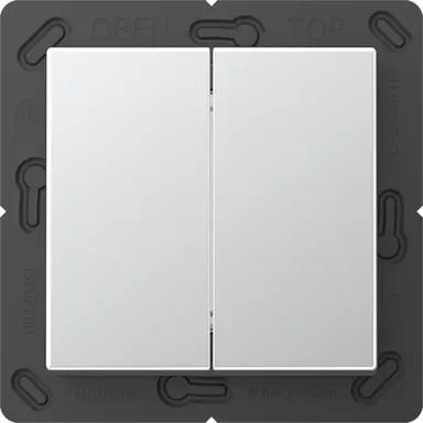 JUNG MAT A 595 AL Matter batterijgevoede taster 2-voudig 4-kanaals A-range aluminium