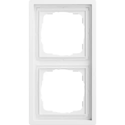 Gira 0212172 afdekraam 2-voudig F100 wit mat