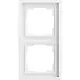 Gira 0212172 afdekraam 2-voudig F100 wit mat