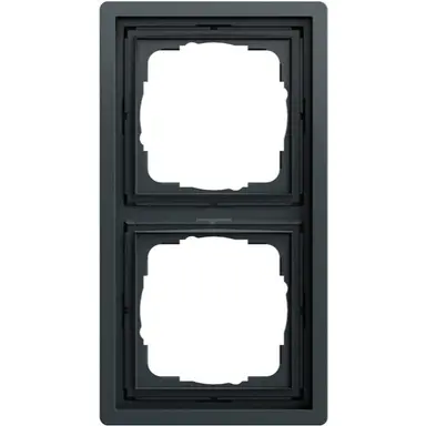 Gira 0212173 afdekraam 2-voudig F100 antraciet mat