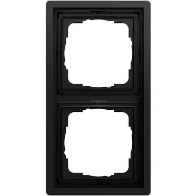 Gira 0212174 afdekraam 2-voudig F100 zwart mat