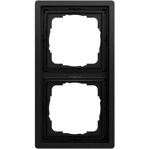 Gira 0212174 afdekraam 2-voudig F100 zwart mat