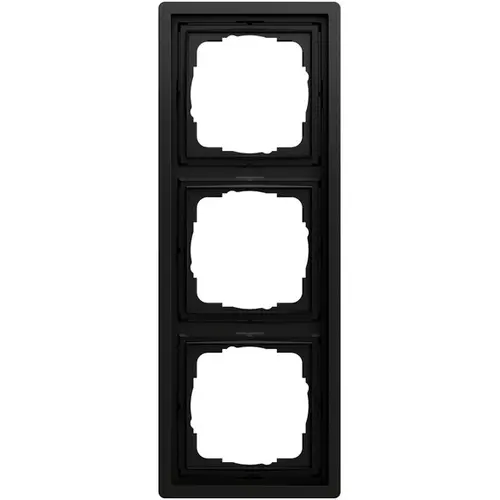 Gira 0213174 afdekraam 3-voudig F100 zwart mat
