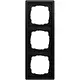 Gira 0213174 afdekraam 3-voudig F100 zwart mat