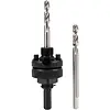 TIP TGZH 6K 32-152 gatzaaghouder 32-210mm zeskantaansluiting 9,5mm met 2 centreerboren 80/100mm