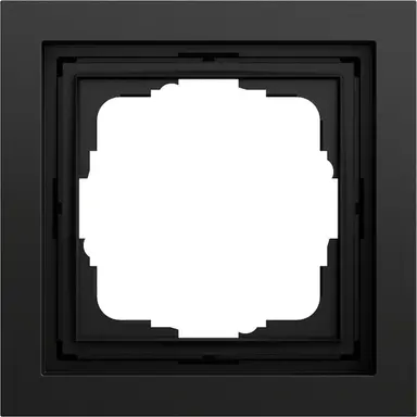 Gira 021174 afdekraam 1-voudig F200 zwart mat