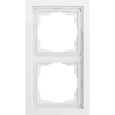Gira 021270 afdekraam 2-voudig F200 wit glans