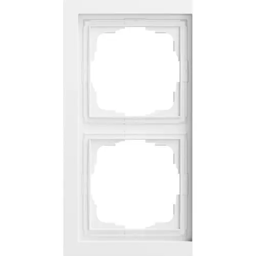 Gira 0212725 afdekraam 2-voudig F200 vlak wit mat
