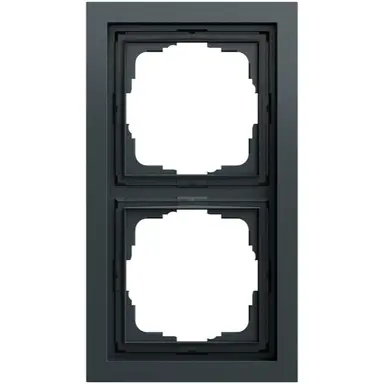 Gira 021273 afdekraam 2-voudig F200 antraciet mat