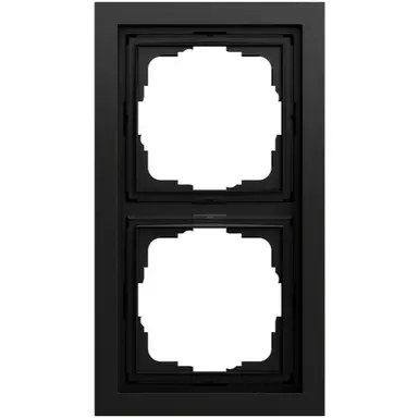 Gira 021274 afdekraam 2-voudig F200 zwart mat