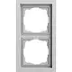 Gira 021276 afdekraam 2-voudig F200 grijs mat