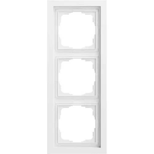 Gira 0213725 afdekraam 3-voudig F200 vlak wit mat
