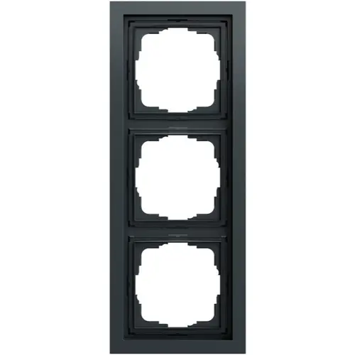 Gira 021373 afdekraam 3-voudig F200 antraciet gelakt