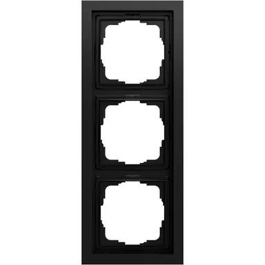Gira 021374 afdekraam 3-voudig F200 zwart mat
