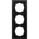 Gira 021374 afdekraam 3-voudig F200 zwart mat