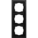 Gira 0213745 afdekraam 3-voudig F200 vlak zwart mat