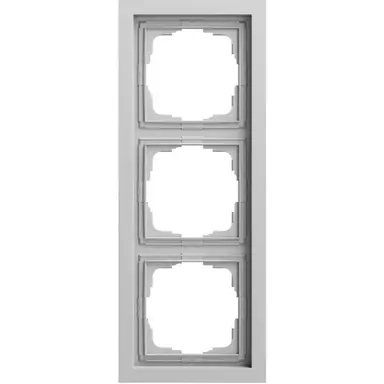Gira 021376 afdekraam 3-voudig F200 grijs mat