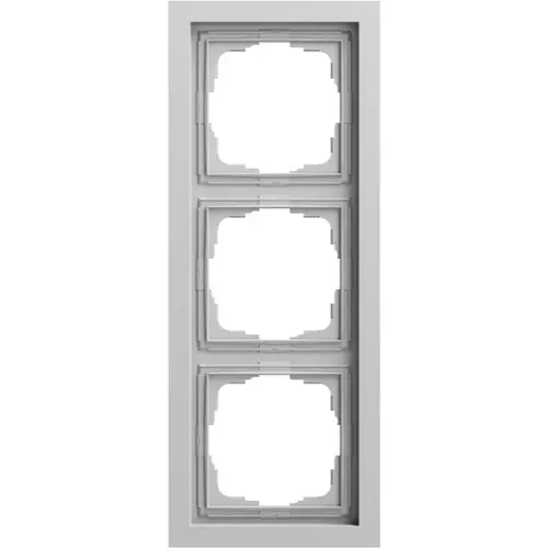 Gira 0213765 afdekraam 3-voudig F200 vlak grijs mat