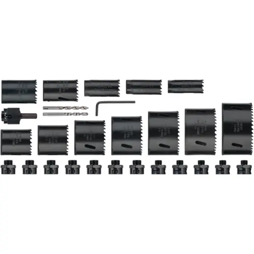 TIP THSS-BiMET-QL- 28dlg gatzagenset Bi-metaal 8% cobalt met snelwisselsysteem 12-delig