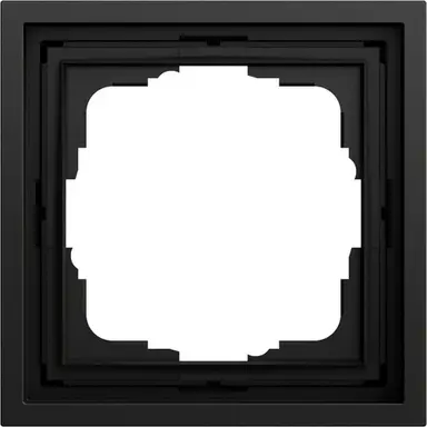 Gira 021184 afdekraam 1-voudig F300 zwart mat