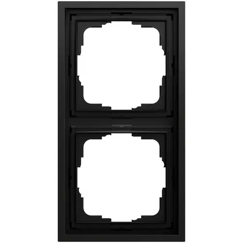Gira 021284 afdekraam 2-voudig F300 zwart mat