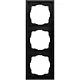 Gira 021384 Gira afdekraam 3-voudig F300 zwart mat