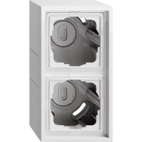 Gira 106280 opbouwbak 2-voudig F300 wit glans