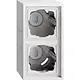 Gira 106280 opbouwbak 2-voudig F300 wit glans