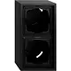 Gira 106284 opbouwbak 2-voudig F300 zwart mat