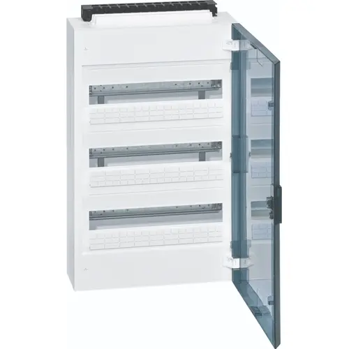 Hager VB318P Vega leeg 54-modulen 400x625mm 3 rijen van 18 modulen transparante deur IP40