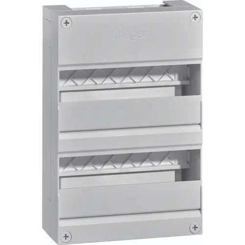 Hager VKG22Z Vision leeg 24-modulen 220x330mm 2 rijen van 12 modulen excl. buisinvoerstuk