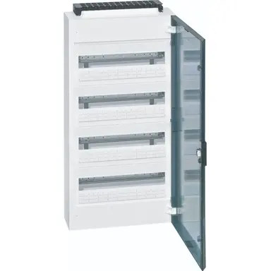 Hager VB418P Vega leeg 72-modulen 400x775mm 4 rijen van 18 modulen transparante deur IP40
