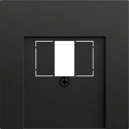 Gira 027674 centraalplaat USB Systeem 70 zwart mat