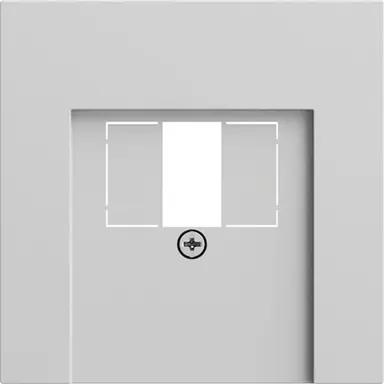 Gira 027676 centraalplaat USB Systeem 70 grijs mat