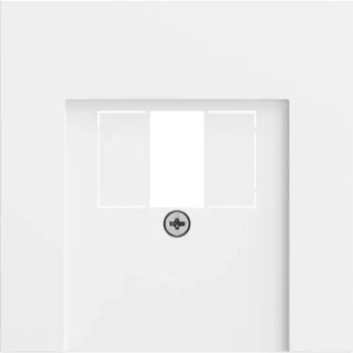 Gira 037672 centraalplaat voor USB-voeding PD Systeem 70 wit mat