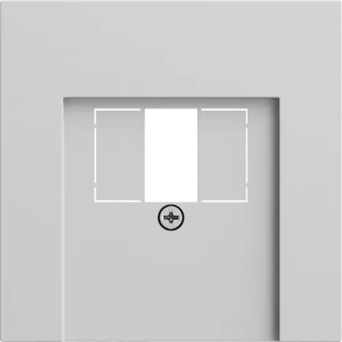 Gira 037676 centraalplaat voor USB-voeding PD Systeem 70 grijs mat