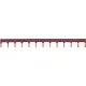 Hager KB163P kamrail bruin 10mm² 13x1-polig 63A